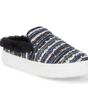 Sam Edelman Lois Navy Striped Boucle Sneakers_6M